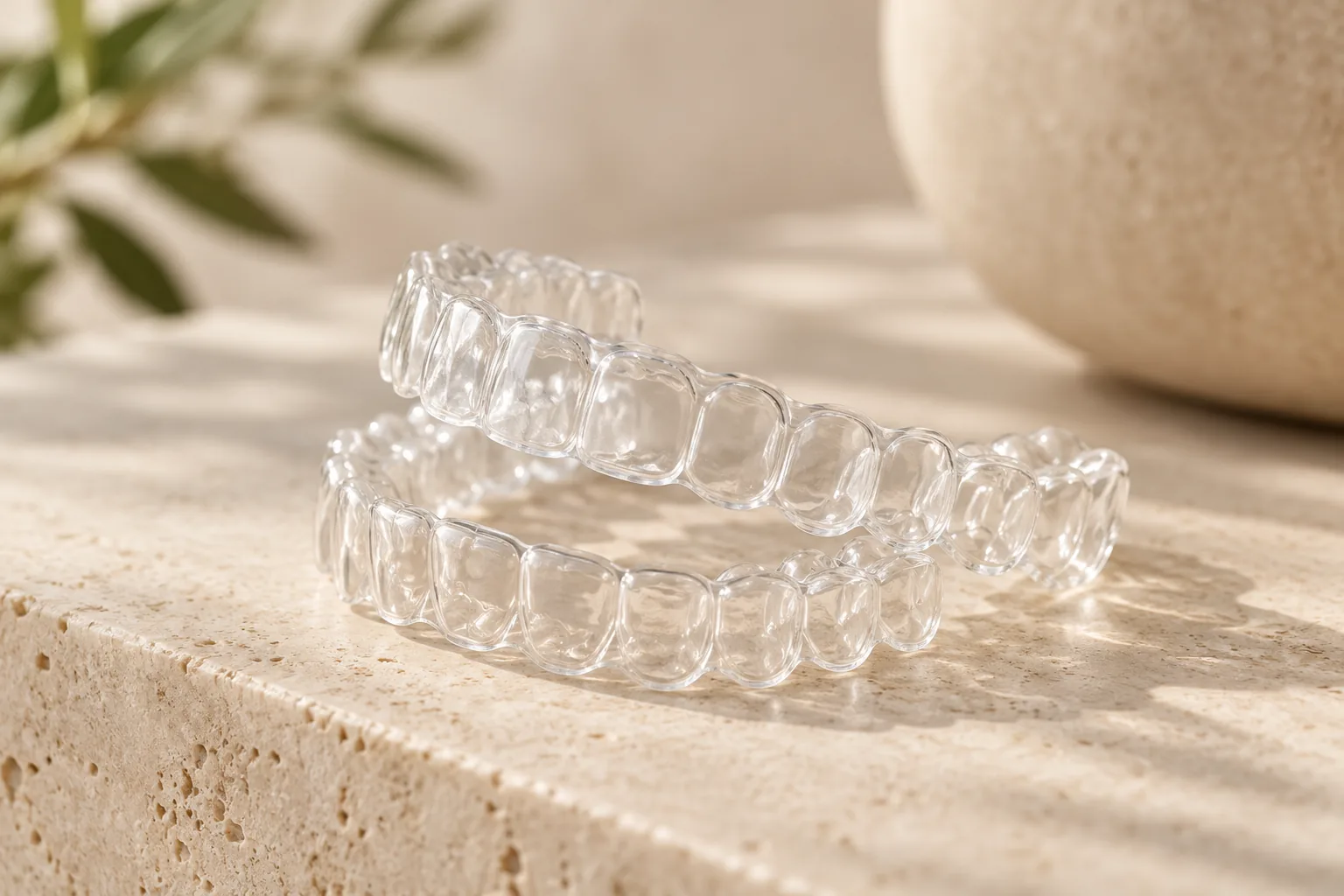 Transparent orthodontic aligners